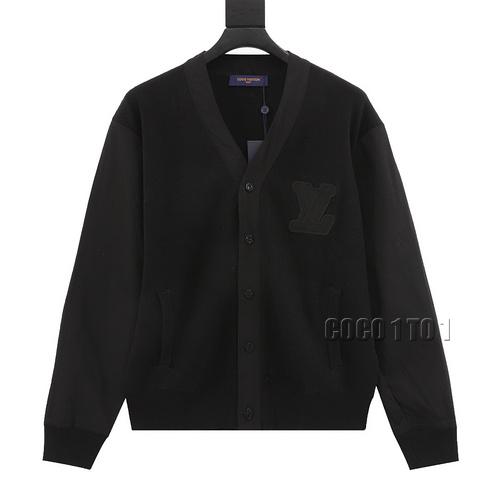LV Knitted V-Neck Cardigan Sweater