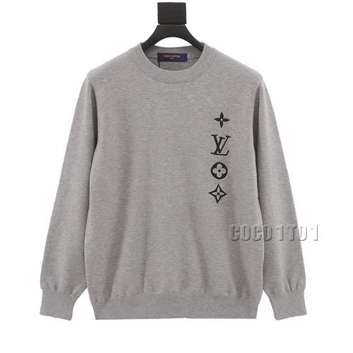 LV Embroidered Four-Flower Knitted Sweater