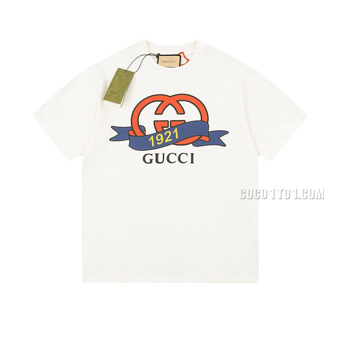 Gucci Spring/Summer Collection Interlocking Double G 1921 Letter T-shirt N42301