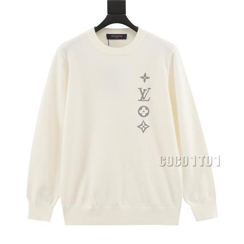 LV Embroidered Four-Flower Knitted Sweater