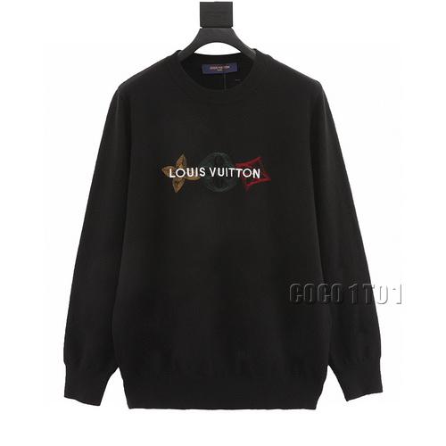 LV Embroidered Four-Flower Knitted Sweater