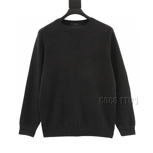LV 3D Logo Print Crewneck Sweater