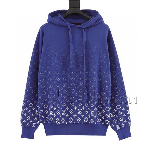 LV Gradient Hooded Knitted Sweater
