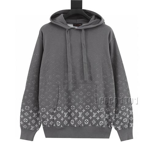 LV Gradient Hooded Knitted Sweater