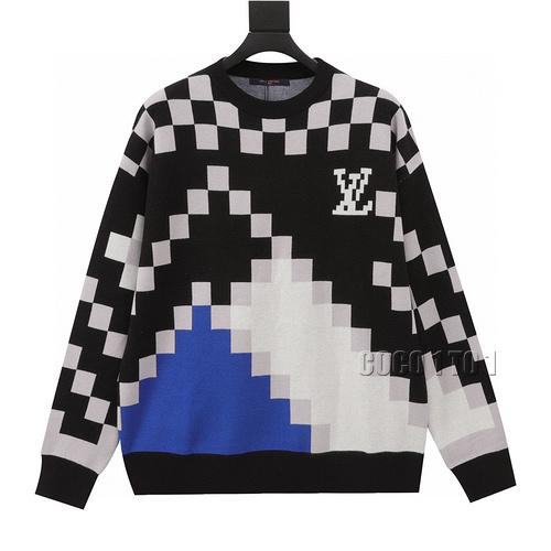 LV Fair Isle Mosaic Jacquard Sweater