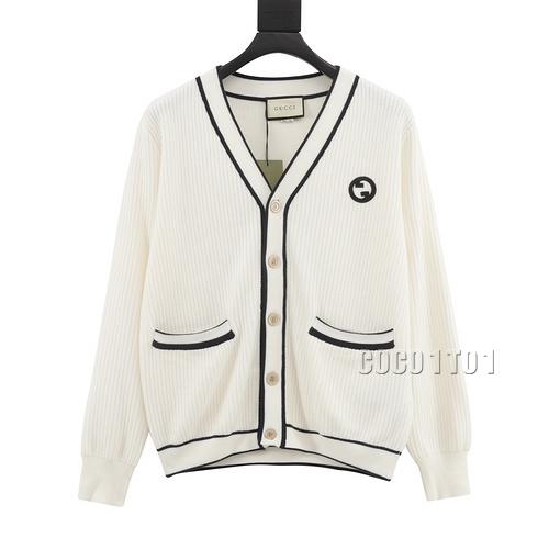 GUCCI Double G Embroidery Cardigan