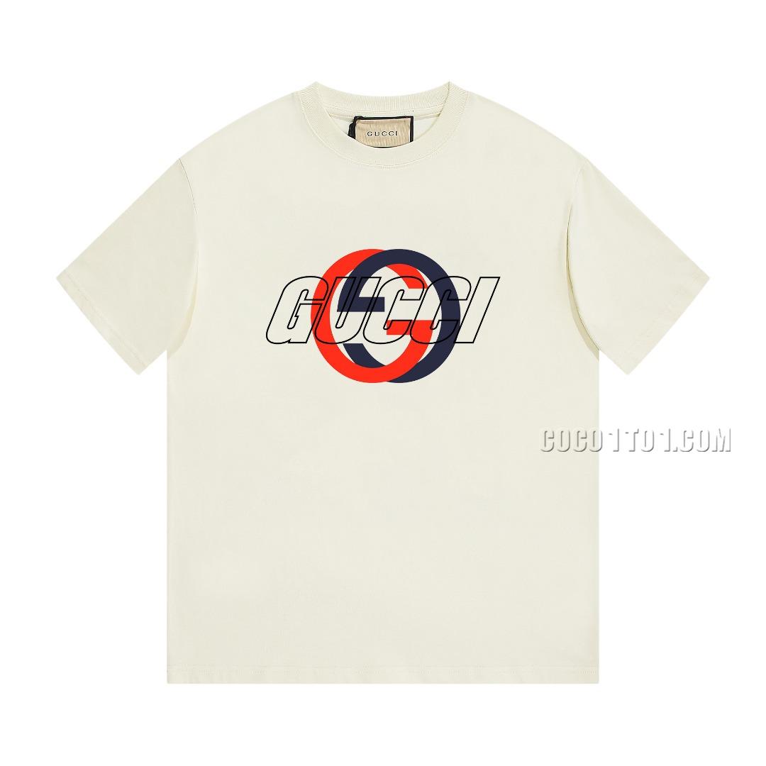 Gucci New Logo Printed Short-Sleeved T-shirt N42301