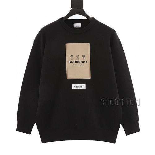 Burberry BBR Label Sticker Knitted Sweater