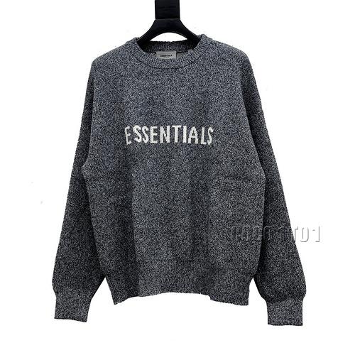 FEAR OF GOD Reworked Fog Essentials Front Letter Sweater