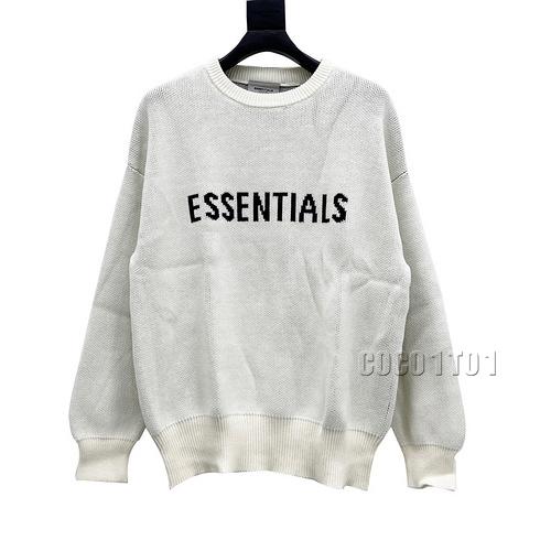 FEAR OF GOD Reworked Fog Essentials Front Letter Sweater