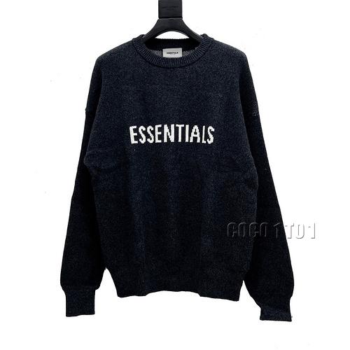 FEAR OF GOD Reworked Fog Essentials Front Letter Sweater