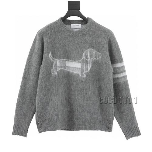 THOM BROWNE Dog Mohair Sweater