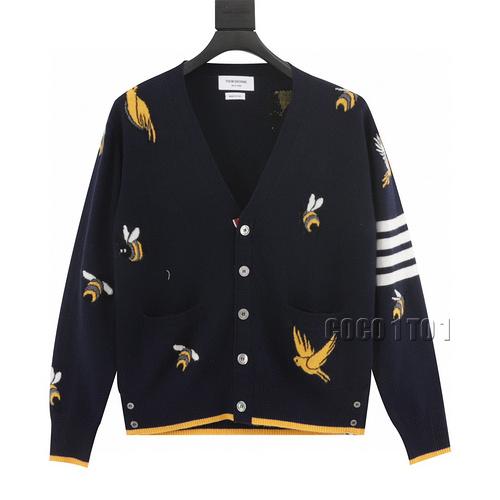 THOM BROWNE Small Bee Cardigan Sweater