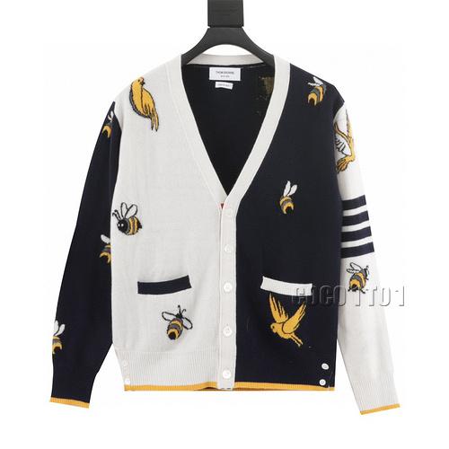 THOM BROWNE Small Bee Cardigan Sweater