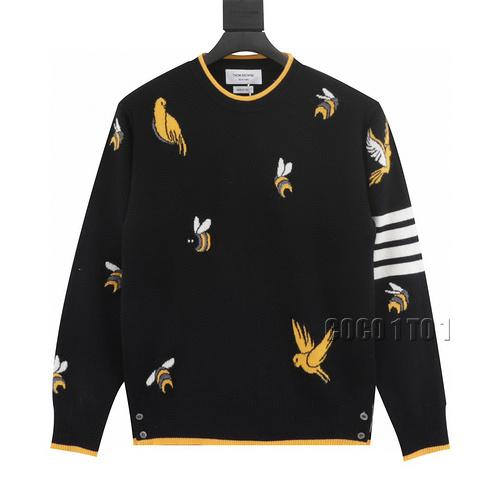 THOM BROWNE Small Bee Crewneck Sweater