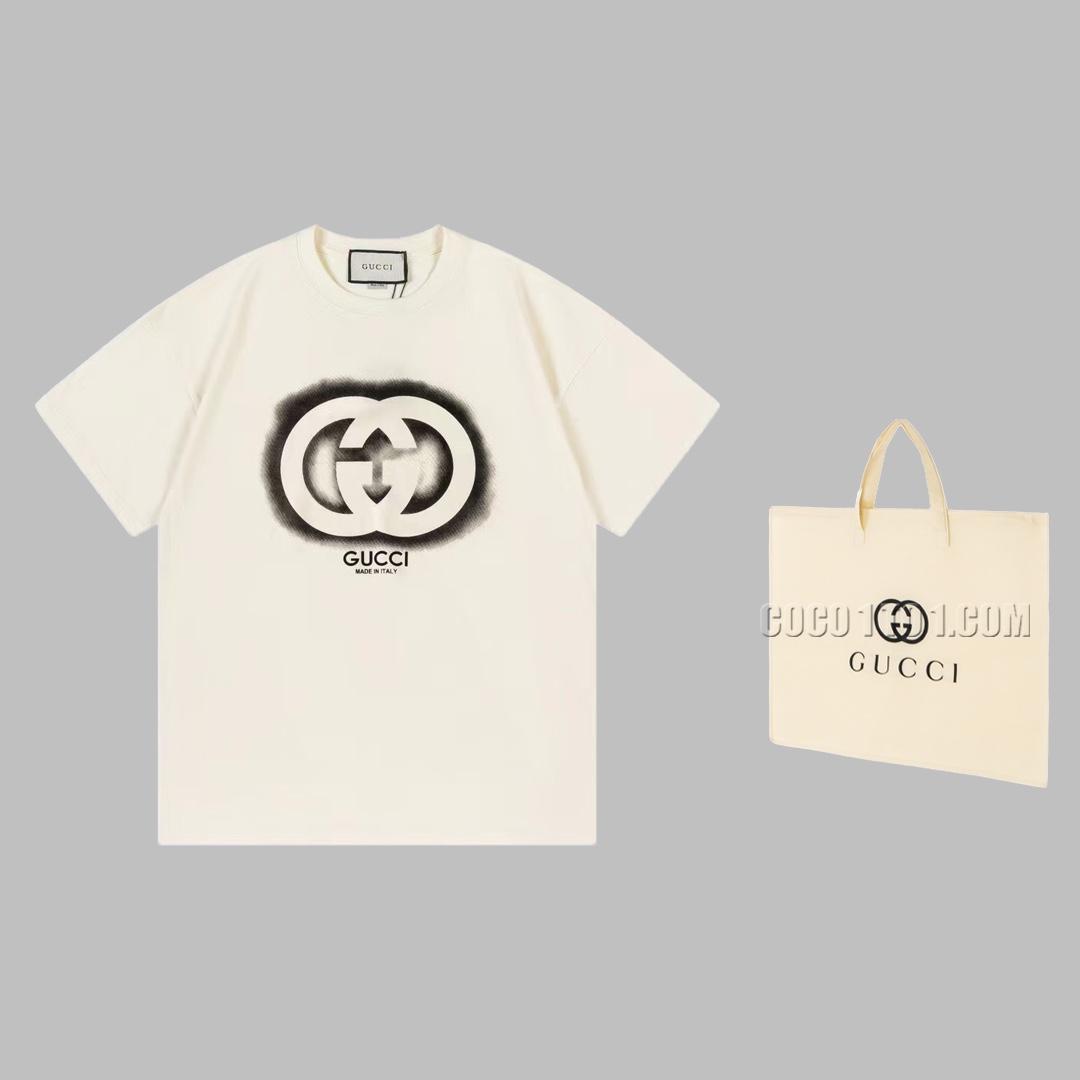 Gucci New Graffiti Double G Letter Logo T-shirt N42301