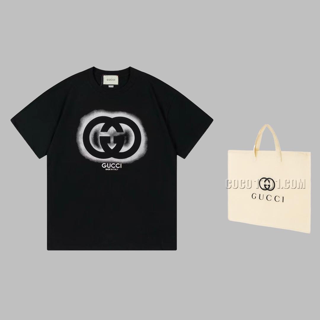 Gucci New Graffiti Double G Letter Logo T-shirt N42301