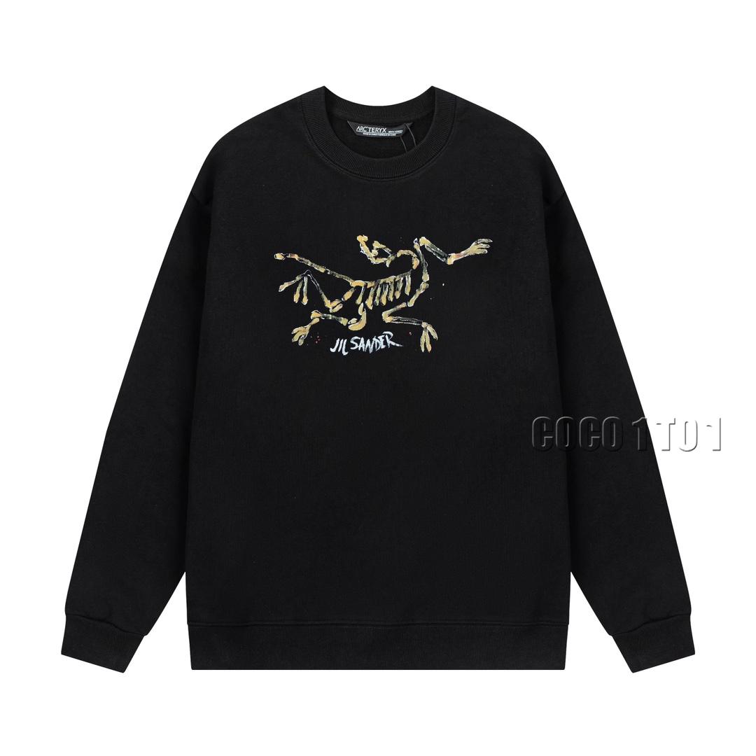 ARC'TERYX Hand-painted Graffiti Letter Logo Crewneck Sweatshirt