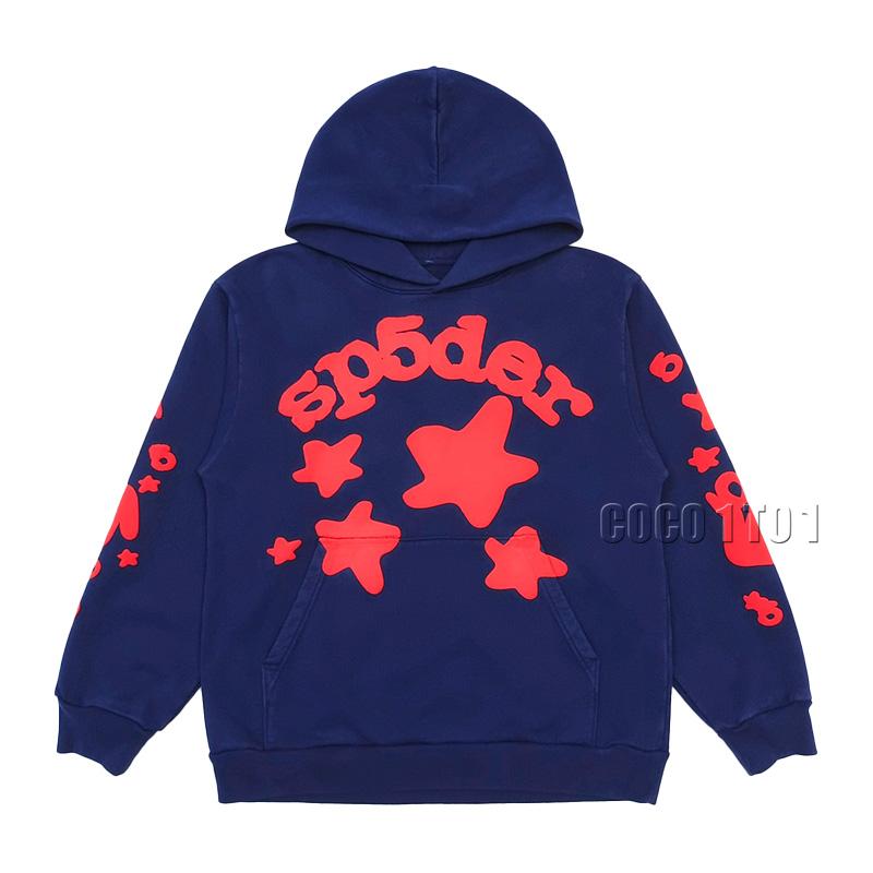SP5DER Red Star BELUGA Navy Hoodie