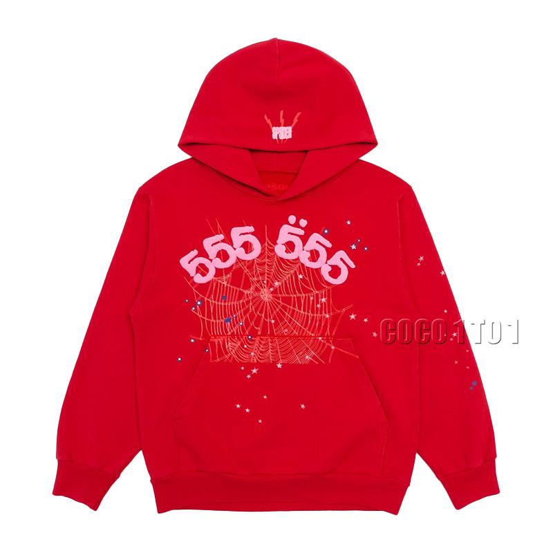 SP5DER Red 555 Hoodie