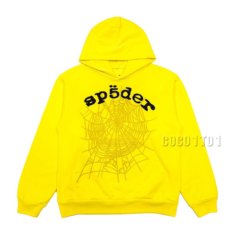 SP5DER Yellow Legacy Hoodie