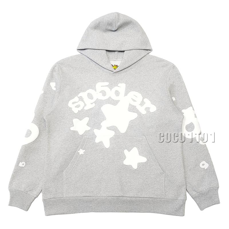 SP5DER Grey Star Hoodie