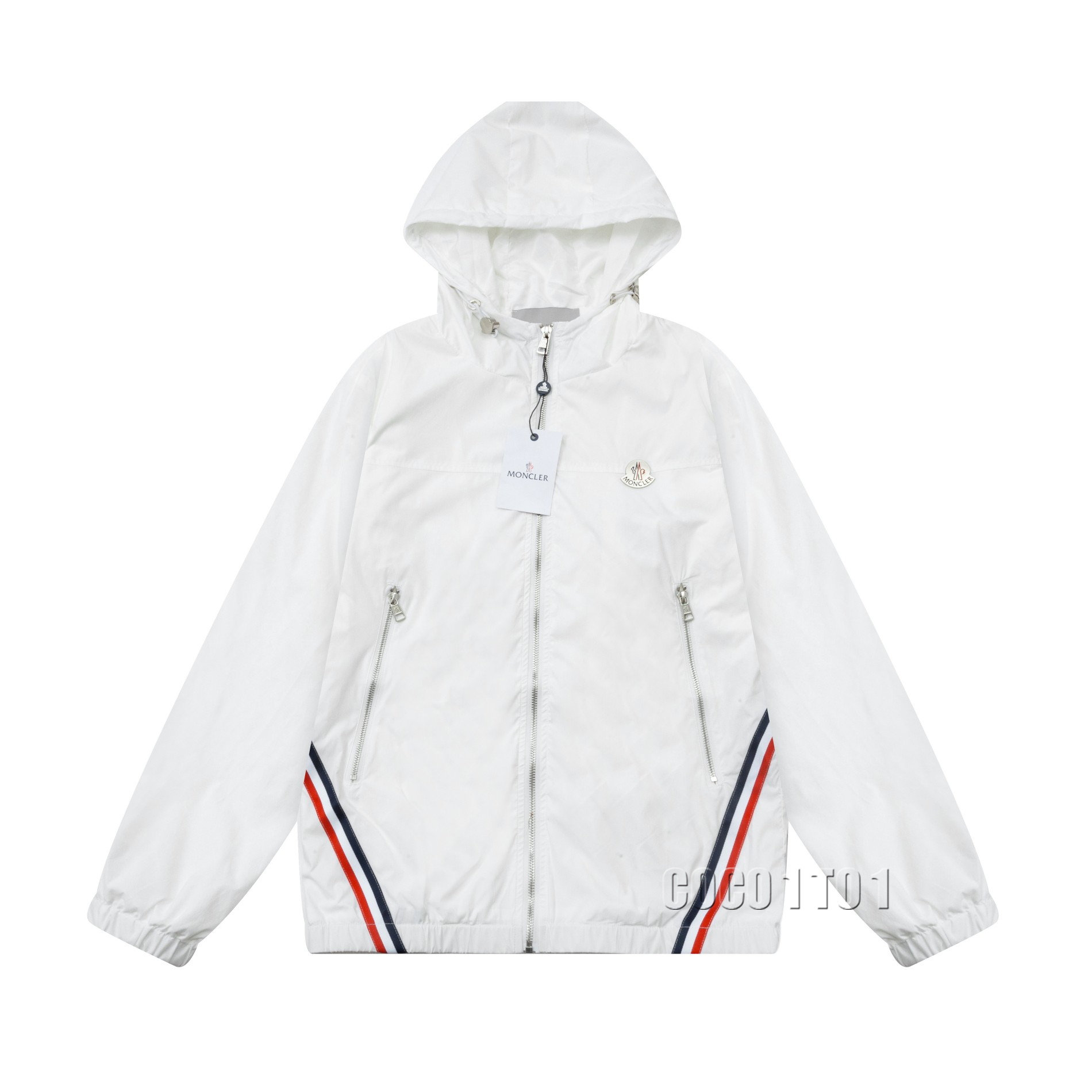 MONCLER Hooded Jacket White
