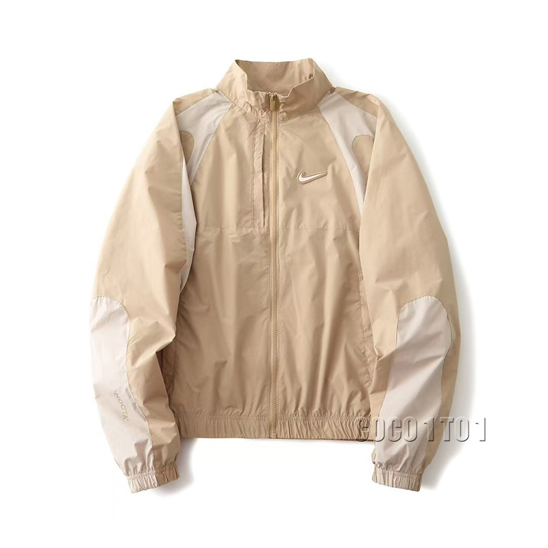 Nike × Drake NOCTA Color-Blocked Stand Collar Jacket Brown