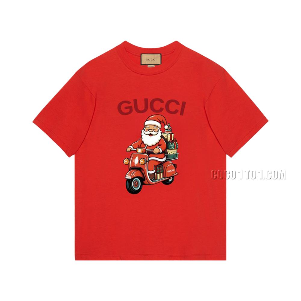 Gucci Spring/Summer Christmas Limited Edition Printed Short Sleeve T-shirt N42301