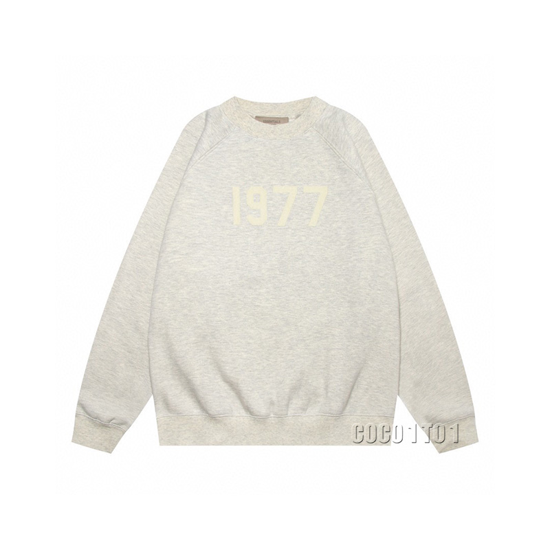 FEAR OF GOD ESSENTIALS Cotton Loose Fit Crewneck Sweatshirt 1977 Series Gray