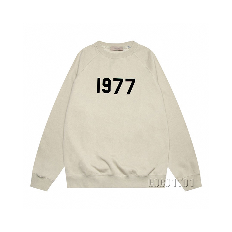 FEAR OF GOD ESSENTIALS Cotton Loose Fit Crewneck Sweatshirt 1977 Series Wheat