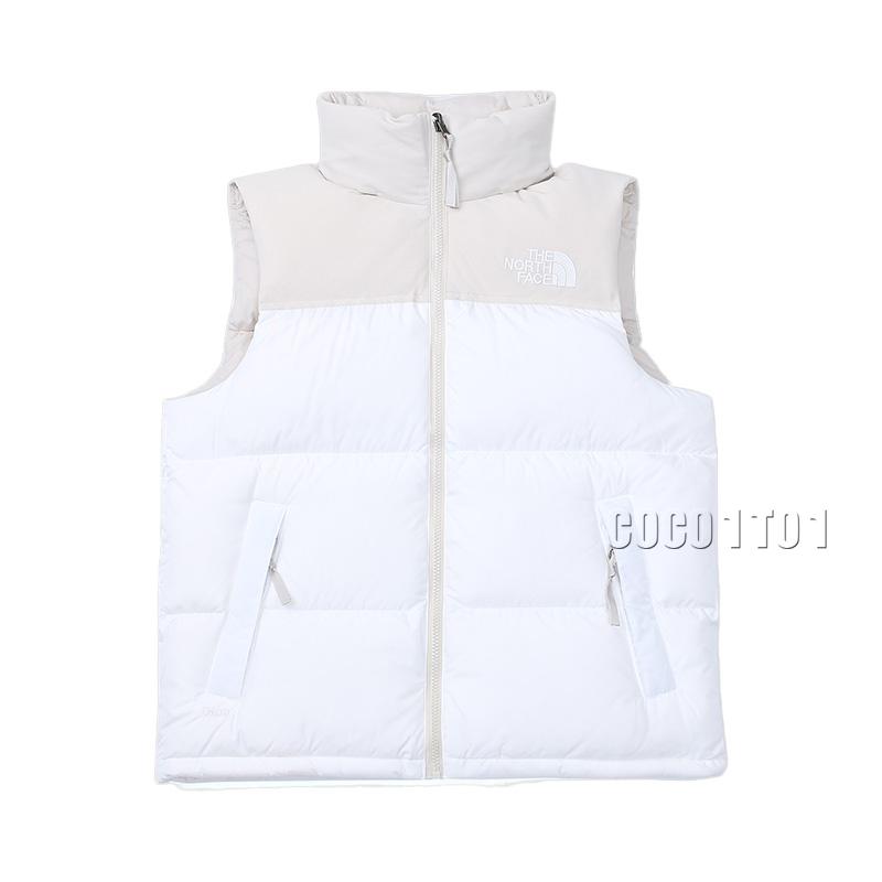 The North Face 1996 Classic Down Vest White Patchwork
