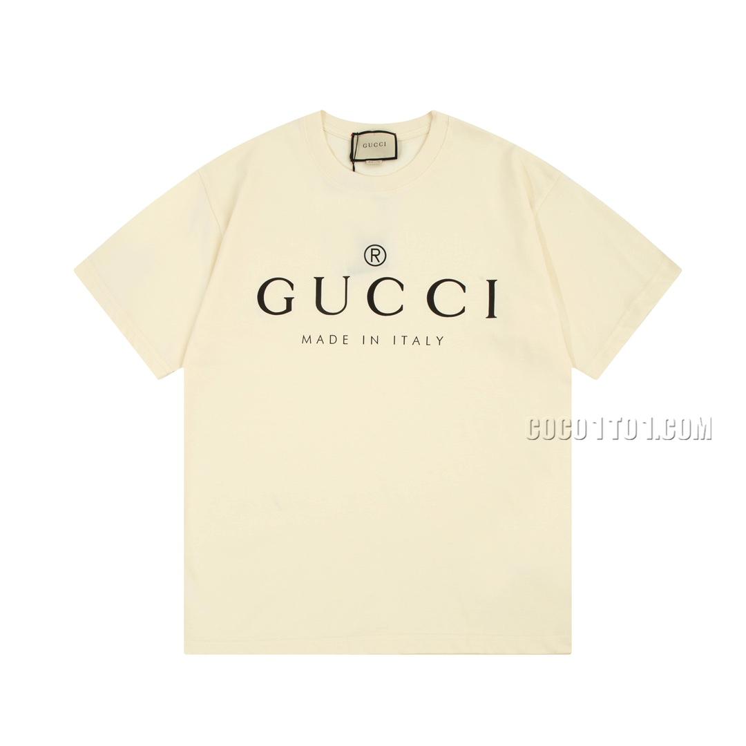 Gucci Digital Printed Basic Letter Logo Short Sleeve T-shirt N42301
