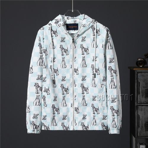 Louis Vuitton Animal Pattern Hooded Jacket in White