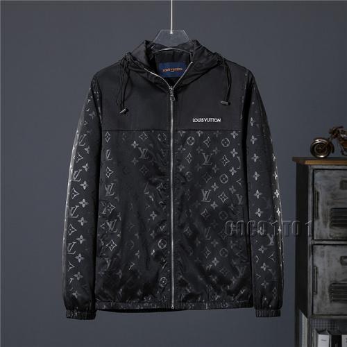Louis Vuitton Dark Starry Sky Print Hooded Jacket in Black