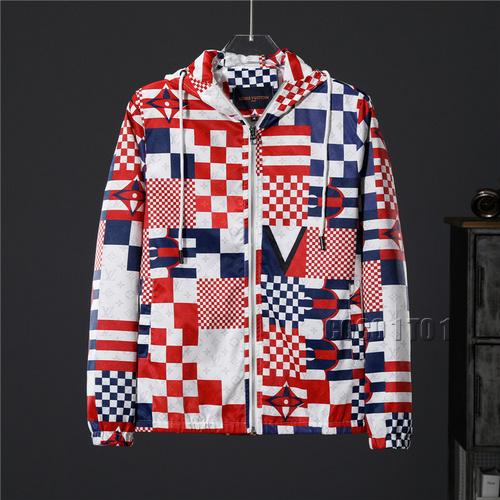 Louis Vuitton Geometric Print Hooded Jacket