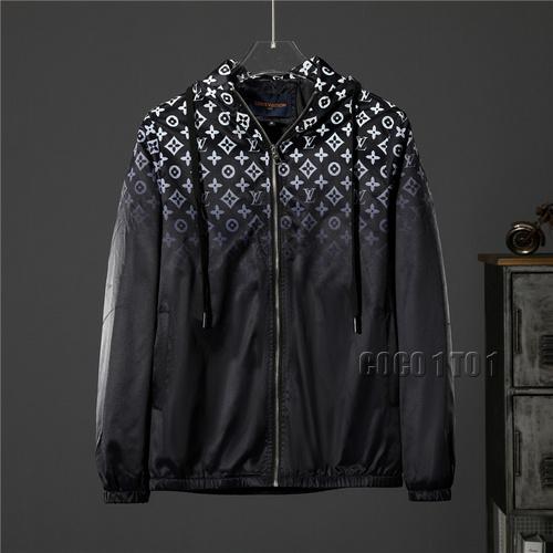 Louis Vuitton Gradient Starry Sky Print Hooded Jacket in Black
