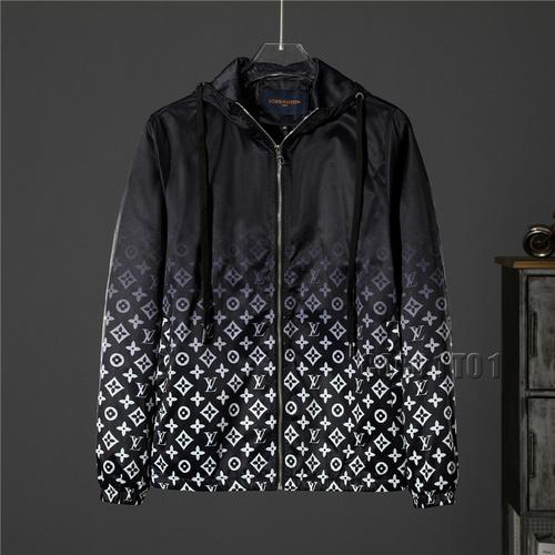 Louis Vuitton Gradient Starry Sky Print Hooded Jacket in Black