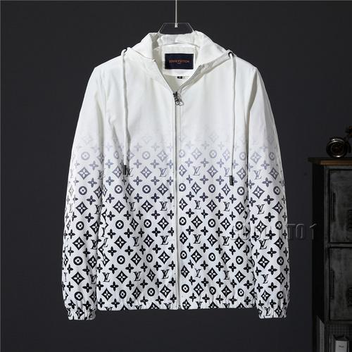 Louis Vuitton Gradient Starry Sky Print Hooded Jacket in White