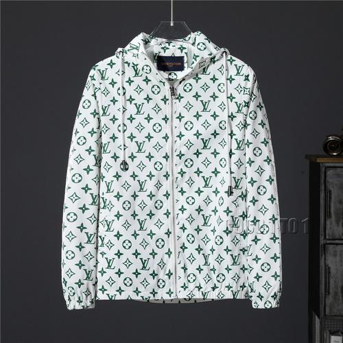 Louis Vuitton Green Starry Sky Hooded Jacket in White