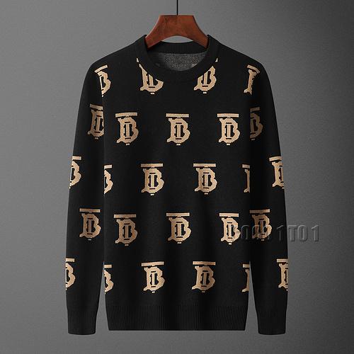 Burberry Full Logo Crew Neck Sweater in Black