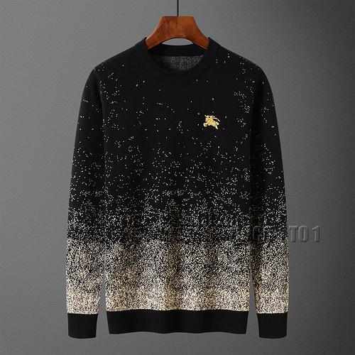 Burberry Gradient Crew Neck Sweater in Black
