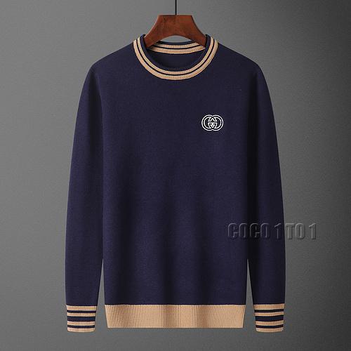 Gucci Fashion Crew Neck Sweater in Navy Blue
