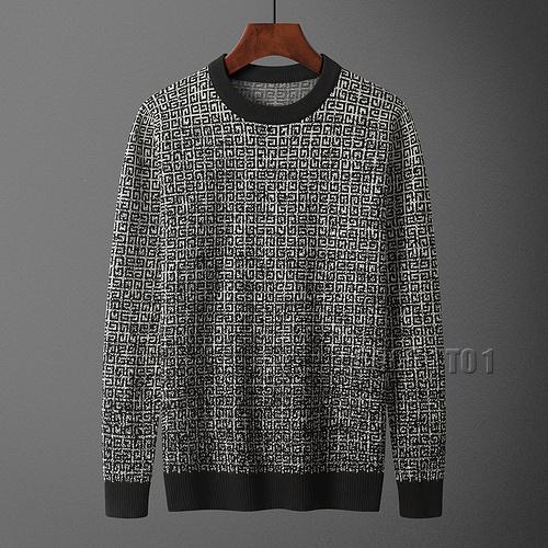 Givenchy Logo Pattern Crew Neck Sweater