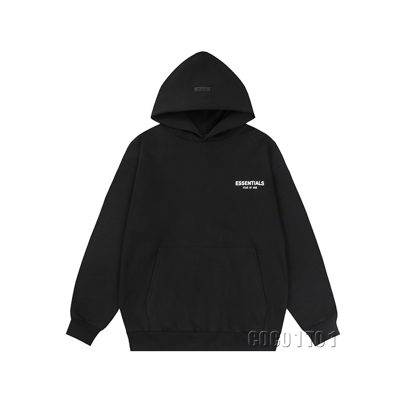 FEAR OF GOD ESSENTIALS Casual Hooded Sweatshirt Black