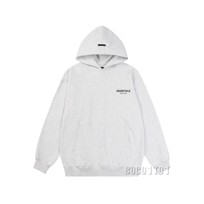 FEAR OF GOD ESSENTIALS Casual Hooded Sweatshirt Light Gray