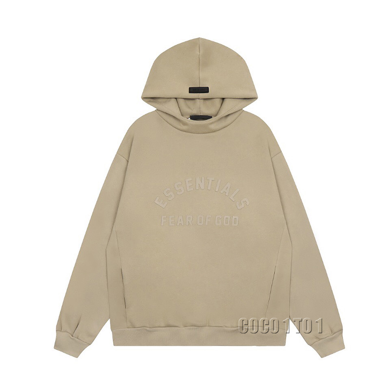 FEAR OF GOD FOG Rubberized Letter Print Hooded Sweatshirt