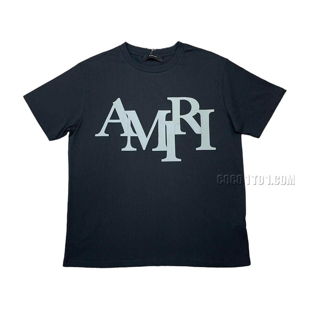 AMIRI new T-shirt short-sleeved new wash water mark tag