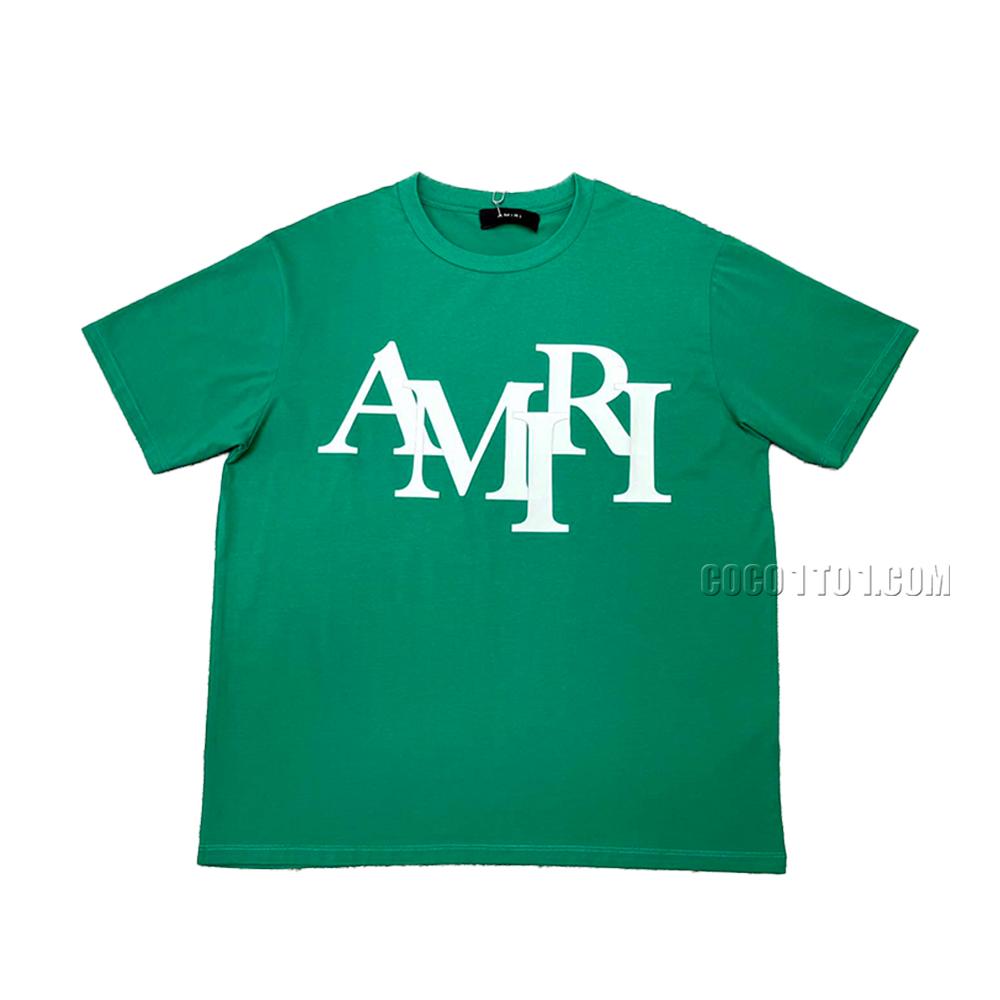 AMIRI new T-shirt short-sleeved new wash water mark tag