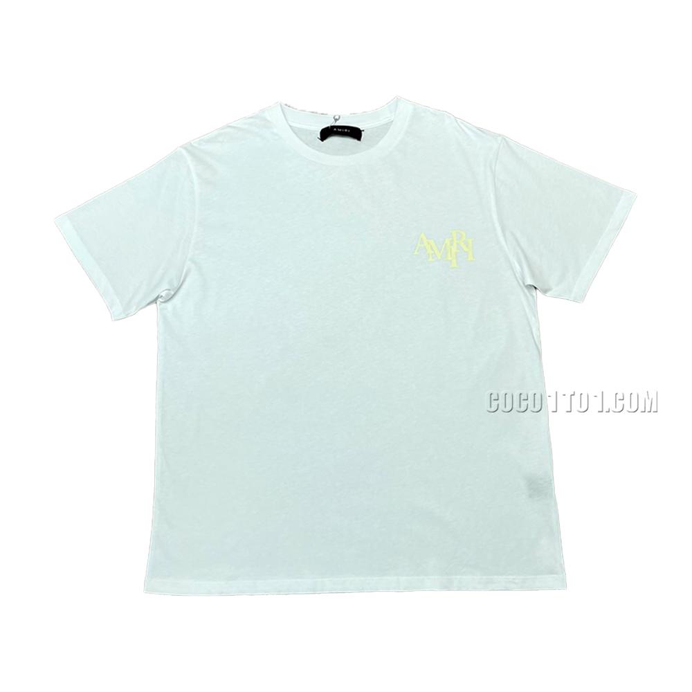 AMIRI new T-shirt short-sleeved new wash water mark tag